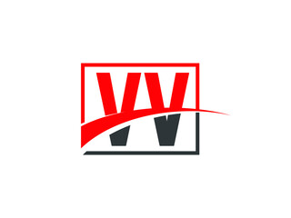 V V, VV Letter Logo Design