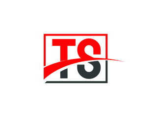 T S, TS Letter Logo Design