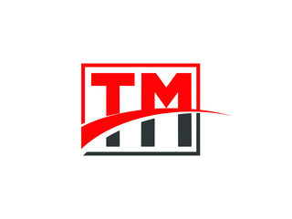 T M, TM Letter Logo Design