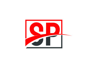 S P, SP Letter Logo Design