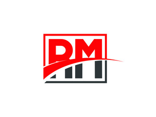 R M, RM Letter Logo Design