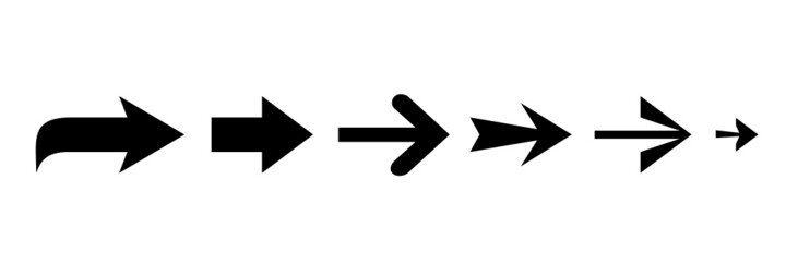 Set of black vector arrow.arrow vector illustration and colection.arrows vector icon.