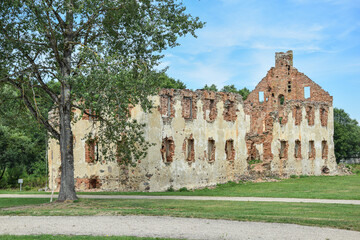 Fototapeta premium Ruins of the Paulavos Republic, Lithuania