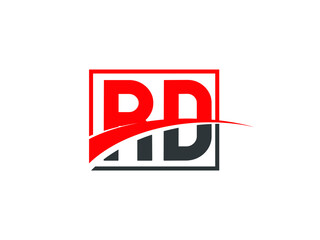 R D, RD Letter Logo Design