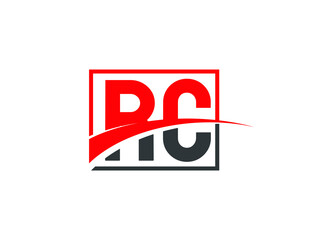 R C, RC Letter Logo Design