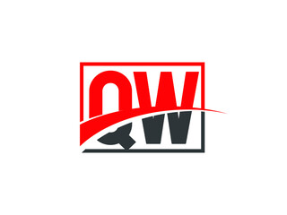 Q W, QW Letter Logo Design
