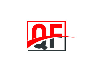 Q F, QF Letter Logo Design