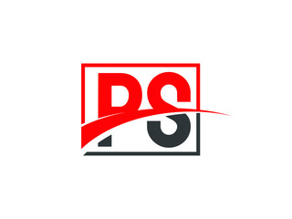 P S, PS Letter Logo Design