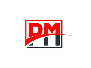 P M, PM Letter Logo Design
