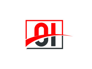 O I, OI Letter Logo Design