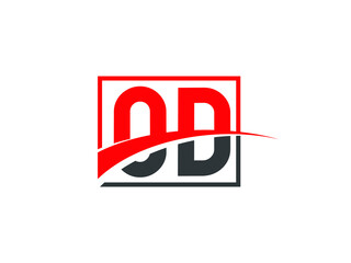O D, OD Letter Logo Design