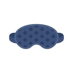 Face sleeping mask icon flat isolated vector