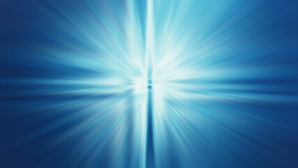 Abstract blue background. Image of fractal explosion star with gloss and lines. Fantastic of Galaxy explosion wallpapers, beautiful illustration. The concept of zoom, fast, speed motion.