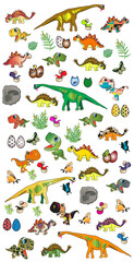 Dinozaury, dla dzieci  - obrazy, fototapety, plakaty