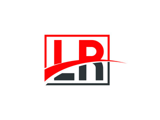 L R, LR Letter Logo Design