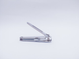 Naklejka premium nail cutter with knife and bottle opener, isolated on white background