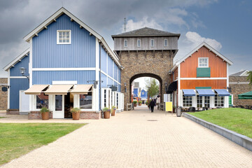 Fototapeta na wymiar Bataviastad, Lelystad, Fleovoland Province, The Netherlands