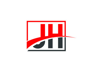 J H, JH Letter Logo Design