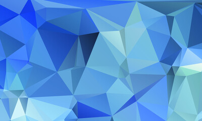 Blue Abstract Color Polygon Background Design, Abstract Geometric Origami Style With Gradient