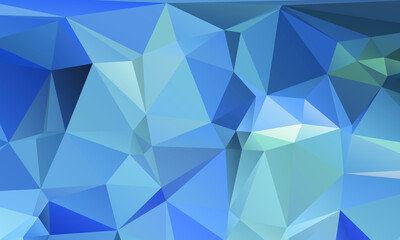 Blue Abstract Color Polygon Background Design, Abstract Geometric Origami Style With Gradient