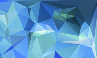 Blue Abstract Color Polygon Background Design, Abstract Geometric Origami Style With Gradient