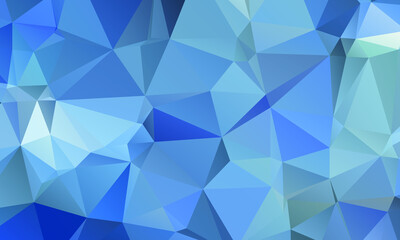 Blue Abstract Color Polygon Background Design, Abstract Geometric Origami Style With Gradient