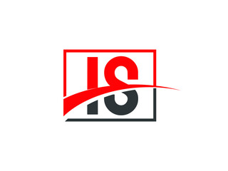 I S, IS Letter Logo Design