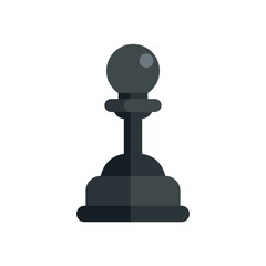 Video game pawn icon flat isolated vector