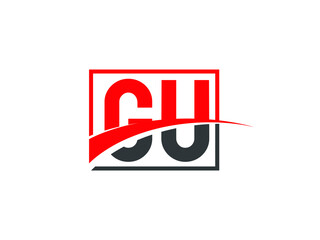 G U, GU Letter Logo Design