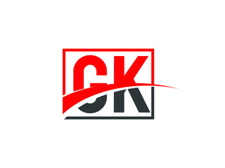 G K, GK Letter Logo Design