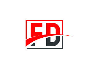 F D, FD Letter Logo Design