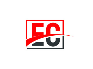 E C, EC Letter Logo Design