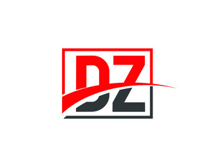 D Z, DZ Letter Logo Design