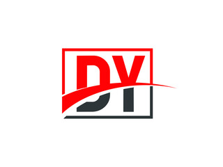D Y, DY Letter Logo Design