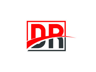 D R, DR Letter Logo Design