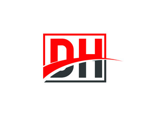 D H, DH Letter Logo Design