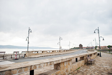 Road and street of Nesebar town, Bulgaria.