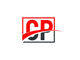 C P, CP Letter Logo Design