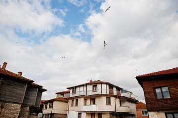 Buildings at old town Nesebar, Bulgaria.