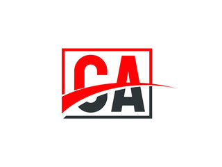 C A, CA Letter Logo Design