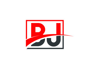 B J, BJ Letter Logo Design