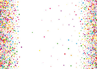 Green Element Star Background. Isolated Square Decoration. Pink Confetti Illustration. Celebration Circle Decoration. Red Wallpaper Dot.