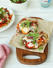 pizza with vegetables