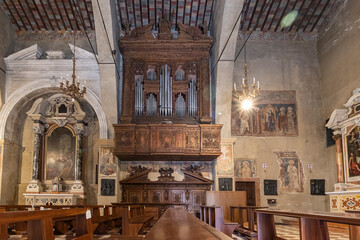 Organo di Santa Maria Maggiore Sirmione - obrazy, fototapety, plakaty