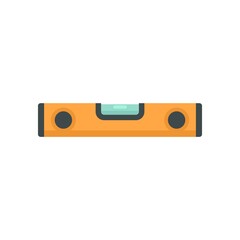 Construction level bar icon flat isolated vector
