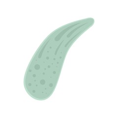 Parasite cell icon flat isolated vector