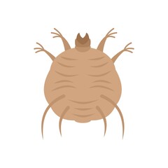 Obraz premium Bug icon flat isolated vector