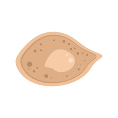 Microscope parasite icon flat isolated vector