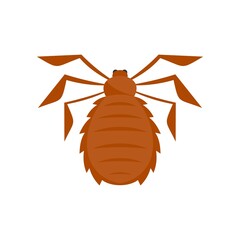 Forest bug icon flat isolated vector