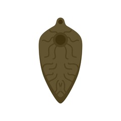 Intestinal parasite icon flat isolated vector